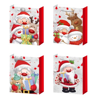 Božićne poklon vrećice, XXL, 48.3x72x18 cm, 4s