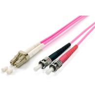 EQUIP Patch kabel LWL LC-ST, multimode, duplex, OM4, 1,00 m