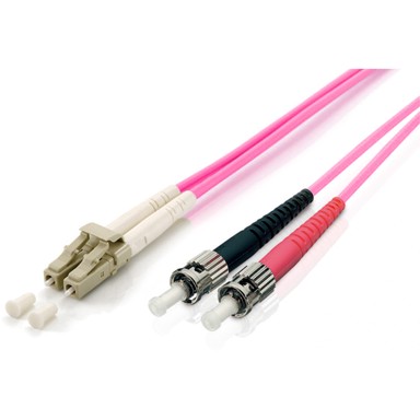 EQUIP Patch kabel LWL LC-ST, multimode, duplex, OM4, 1,00 m