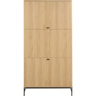 ACTONA Ormar u dekoru hrasta u prirodnoj boji 99x200x60 cm Albany 