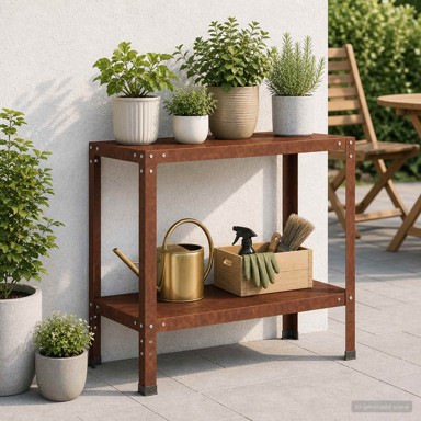 Stol za presađivanje 100x40x80 cm, corten čelik, boja hrđe