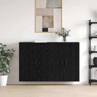 Ormarčići montirani na zid 2 pcs, 69.5x34x90 cm, crni hrast