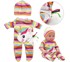 WOOPIE Royal Set pidžame s kapom za lutku, 43-46 cm