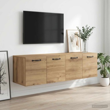Ormar za zid 2 kom. 120 x 36,5 x 35 cm od konstruiranog drva