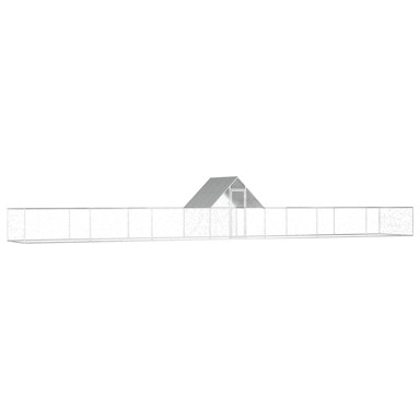 Kokošinjac, 3 x 1 x 1,5 m, pocinčani čelik