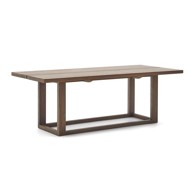 KAVE HOME Blagovaonski stol od masivne tikovine u prirodnoj boji 100x220 cm Sashi 