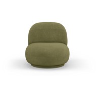 MICADONI HOME Zelena fotelja od bouclé tkanine Chuck, 80x73x78 cm