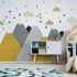 AMBIANCE Zidna samoljepljiva naljepnica Giant Kid Sticker Scandinavian Mountains Henrika