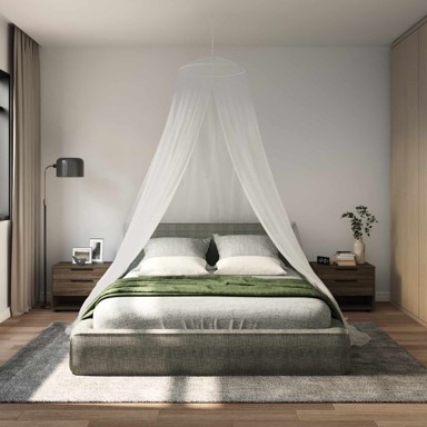Mreža protiv komaraca za krevet Ø56x220 cm 3 kom, bijela