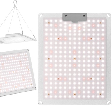 HILLVERT Lampa za rast biljaka punog spektra, 30 x 24 cm, 234 LED, 110 W, srebrna