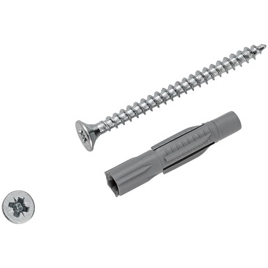 LUX TOOLS Plastična tipla 6x33+S10St.