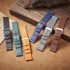 B-STRAP Fine Leather remen za Xiaomi Amazfit GTR 42mm, blue
