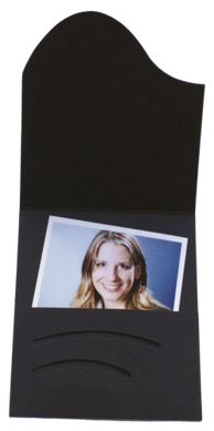 DAIBER Mape za fotografije Wave Linen 16020 1x100, crna