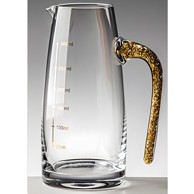 Kristalni vrč s mjerilom 300 ml, zlatni