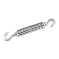 Zatezač užeta s dvije kuke M8, inox, 10 kom.