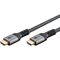 GOOBAY HDMI kabel Plus High Speed s Ethernetom 4K 60Hz 15 m, sivi