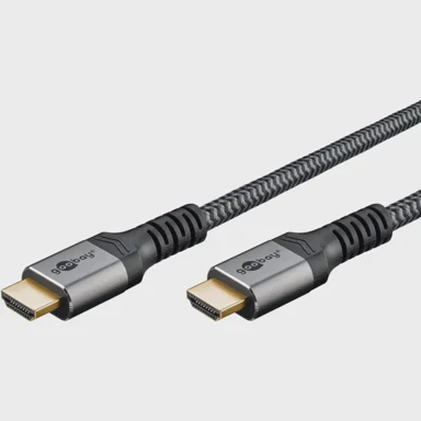 GOOBAY HDMI kabel Plus High Speed s Ethernetom 4K 60Hz 15 m, sivi