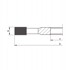 GLOBUS Ravni HSS rezač 125 x 30 x 4Z / H30mm