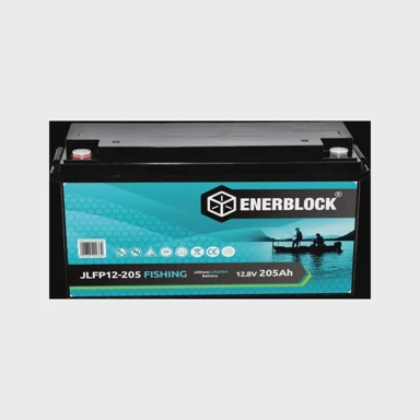 ENERBLOCK Baterija LiFePO4 12V 205Ah 2560Wh, BMS za trolling motor