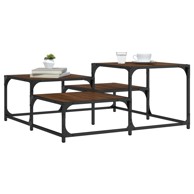 Stolić za kavu boja hrasta 87,5x87,5x40 cm konstruirano drvo