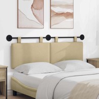 Zidno uzglavlje, bez LED rasvjete, 150 x 55 x 5 cm, svijetlozelena siva