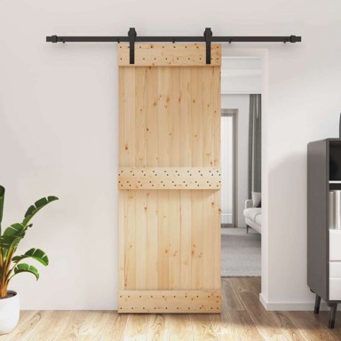Klizna vrata 80x210 cm, prirodno-crna