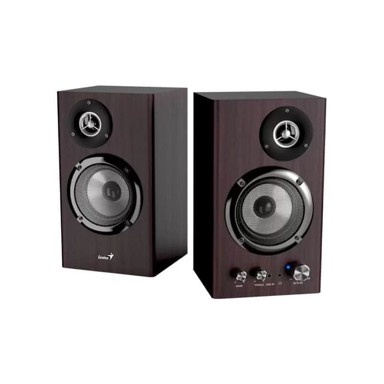 GENIUS Zvučnici SP-HF1812BT, 2.0, 50 W, Bluetooth, tamno drvo