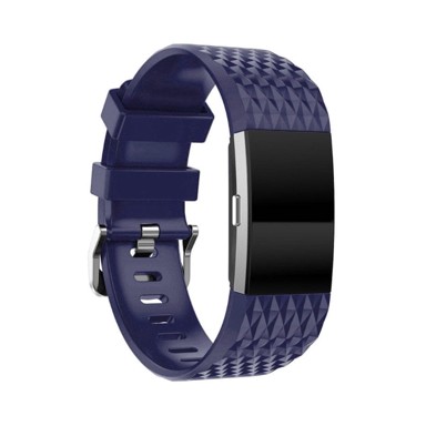 B-STRAP Silicone Diamond (Small) remen za Fitbit Charge 2, blue