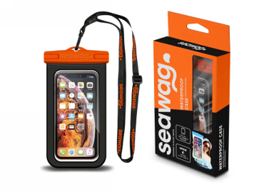 SEAWAG Vodootporna maskica Element Proof Case za telefon, crna/narančasta