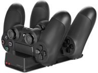 SPEEDLINK USB punjač za kontrolere Jazz, crni, za PS4 kontrolere