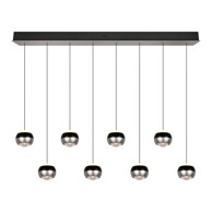 TRIO Crna/u srebrnoj boji LED viseća svjetiljka Orbit