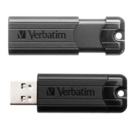 VERBATIM USB memorija PinStripe, USB 3.2 Gen 1, 128 GB, crna