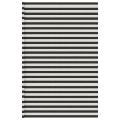 Tepih za šator, antracit i bijeli, 400 x 400 cm, HDPE