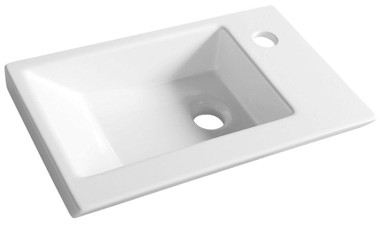 AQUALINE ZORAN Umivaonik, 45x27,5 cm, za namještaj, keramika, bijela