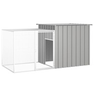 Kavez za kokoši sivi 200 x 91 x 100 cm od pocinčanog čelika