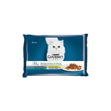 GOURMET PERLE Mini fileti u umaku s povrćem 4x85 g