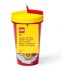 LEGO Čaša sa žutim poklopcem i slamkom Iconic, 500 ml, crvena