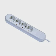 BACHMANN Produžni kabel 4x220V 1,5 m bijeli 381.221K