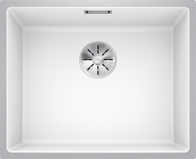 BLANCO Sudoper SUBLINE 500-IF SteelFrame InFino SILGRANIT, s daljinskim upravljačem (podizač plemeniti čelik brušeni), kava