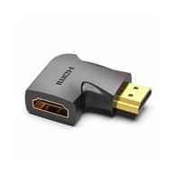 VENTION HDMI adapter 90° muški na ženski vertikalni plosnati model AIPB0, crna