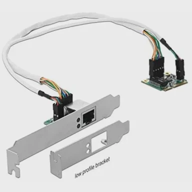 DELOCK PCIe adapter, Mini PCIe half size, 1x Gigabit LAN, RTL8111H