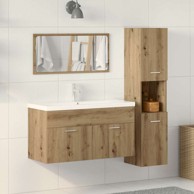 Set kupaonskog namještaja 3-dijelni, artisan hrast