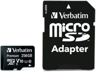 VERBATIM Memorijska kartica, microSDXC, 256GB, Class 10 UHS-I