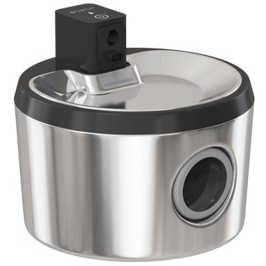 HOMESTAR Fontana za vodu za mačke 19,4x19,4x18,7 cm, srebrna