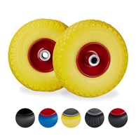 NORTHIX Kotači za kolica, 2 kom, PU guma, bezzračni, otporni na probijanje