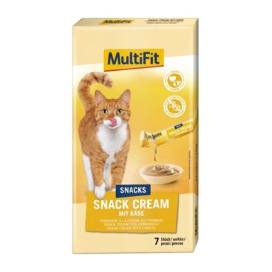 MULTIFIT Poslastica za mačke Snack-Cream, sir i taurin, 7x15 g