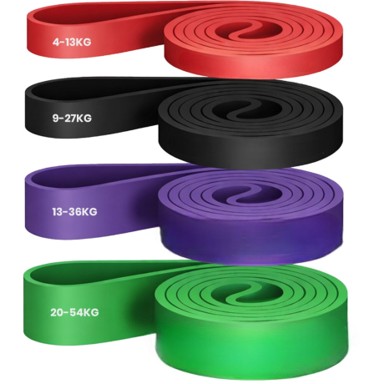 MG Elastične trake za vježbanje Training, 4 kom, šarene