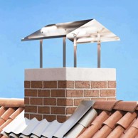 Dimnjački poklopac 60x60x38 cm, srebrna