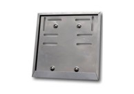 Okvir registarskog broja inox za motor dimenzija 18x18cm