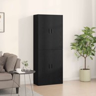 Kabineti 2 kom 69,5x34x180 cm konstruirano drvo, crni hrast  